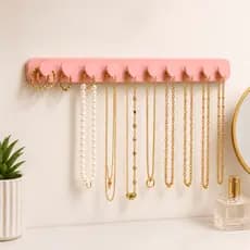 Suporte Porta Colares e Pulseiras com Adesivo, sem furo, Organização Feminina, meninas,Porta jóias.