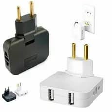 Adaptador Extensor de Tomada Usb Benjamin Articulado Dobrável