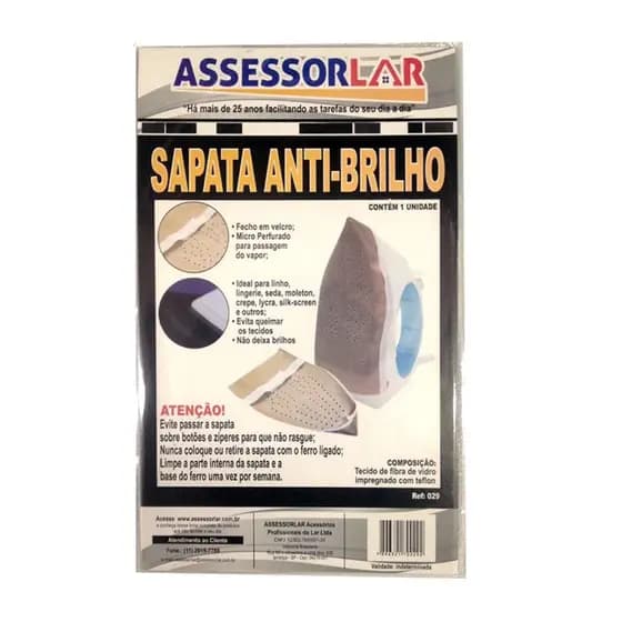 Sapata Anti Brilho Para Ferro De Passar Roupa