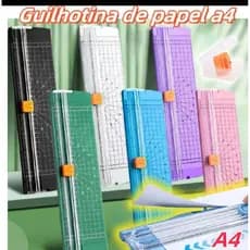 1/2 Guilhotina Cortador De Papel A4 Portátil Fácil Manuseio Escritório Lâmina para álbum de recortes