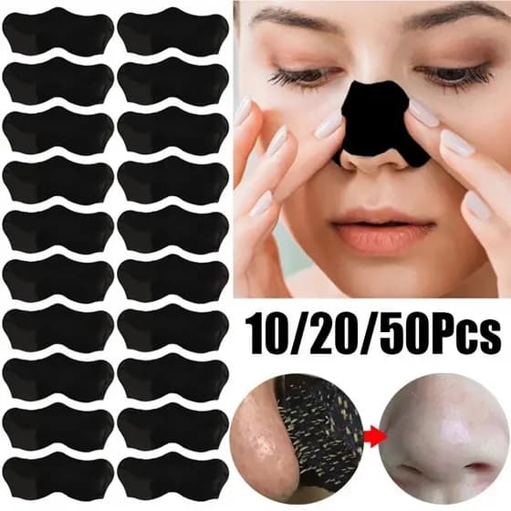 10/20/50 Pcs Bambu Carvão Profundo Limpeza Nariz Tira Cravo Nasal Ponto Facial Dot Adesivo Máscara Removedor Bom