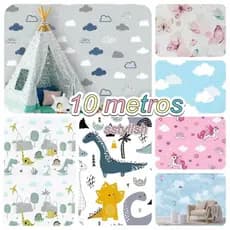 Papel de Parede 3D Modelo Infantil 10 Metros X 45 Cm Para Quarto Menino / Menina