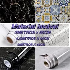 papel de parede Adesivos para cozinha Brilhante Lavável  Resistente a Agua/Óleo material lavável