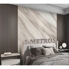 Papel de Parede  Mármore  3D 5 METROS x 45CM Adesivo Autocolante para Sala, Quarto
