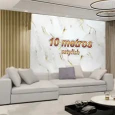 Papel de Parede Autocolante 10m x 45cm  Removivel Facil Aplica para Sala Quarto