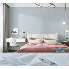 Papel De Parede Adesivo Decoração 3D Linho Texturizado Para Casa