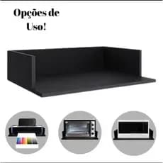 Suporte de Parede Para Microondas Impressora Forno Mdf Nicho 60x40