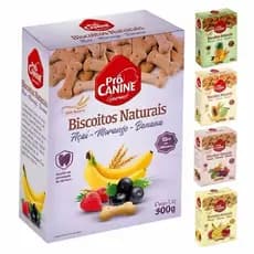 Biscoitos Naturais Pró Canine Gourmet 300g Vários Sabores