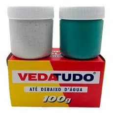 Kit Cola Veda Tudo Vedatudo Massa Epoxi 100g (caixa D'água)