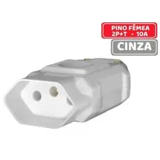 Pino Femea 2P+T Cinza 10A Fame 4175