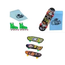 Kit com 10 Brinquedos: Patins com Rampa | Skates com Rampa | 3 Skates - Brincar Aniversário Escola Coordenação