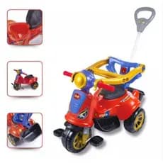 Carrinho de Passeio Maral Avespa Spider Com Empurrador Menina e Menino Triciclo Infantil Completo