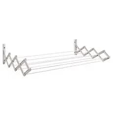 Varal de Parede Sanfonado Secalux Retratil 60cm Anti-ferrugem Grande Reforçado Compacto