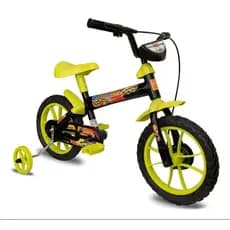 Bicicleta Infantil Aro 12 Verden Completa com Rodinhas Cestinha e Rodinhas e Ideal para Crianças