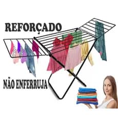 Varal de Chão Secalux Retratil Drobravel Varal de Apartamento de Aço Reforçado 12KG