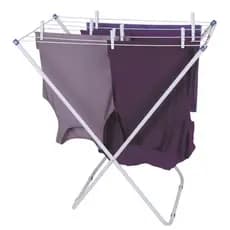 Varal De Chão Inox Reforçado Secalux Dobrável Portátil Grande Roupas Apartamento