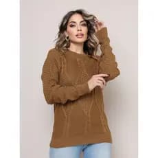 Brusa de frio Modal Tricot manga longa modelo novo moda femenina do iverno outono