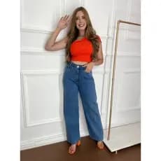 Calça Jeans  Feminina com rasgado