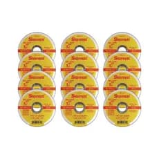 Kit 12 Discos De Corte Extra Fino Inox Starrett 115mm 4.1/2" x 1mm Profissional