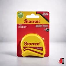 Trena De Bolso Starrett 3m Milímetros E Polegadas Profissional Com Trava