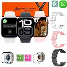Smartwatch W11 Mini Microwear 2026 42mm Responde WhatsApp Faz Ligações