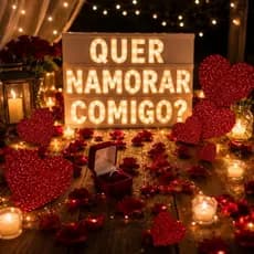 Kit 20 Corações com Glitter Vermelho EVA 5cm para Decoração Pedido de Namoro Casamento e Dia dos Namorados