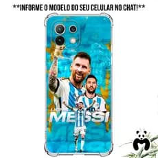 Capa Case Personalizada Futebol Time Jogador Argentina Messi Torcida Camisa 10 Lionel