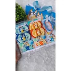 Kit laço infantil para menina Maleta Box Blue y e Bingo