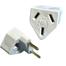 Adaptador Tomada Padrão Antigo Pino Chato Tripolar 10A