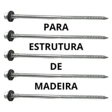 Parafuso Sextavado P/ Telha Em Estrutura De Madeira 12,5cm