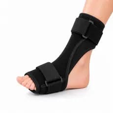 Órtese para Pé Caído Tornozelo Ajustável | Tala Tratamento Fascite Plantar Fisioterapia Esporão Calcanhar
