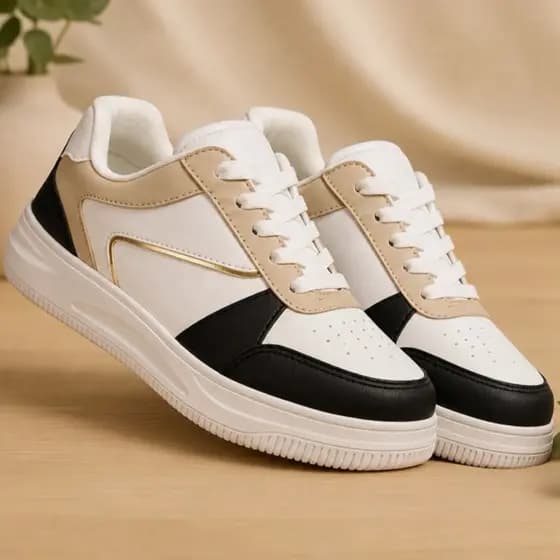 Tênis Feminino Branco Leve Confortável com Design Moderno Qualidade Máxima 34 ao 43