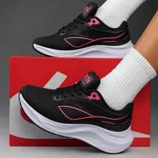 Tênis Esportivo RN Pulse Feminino  Confortável Academia Caminhada Casual Solado Macio