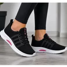 Tênis Esportivo Feminino Leve Confortável Academia Caminhada Casual Antiderrapante