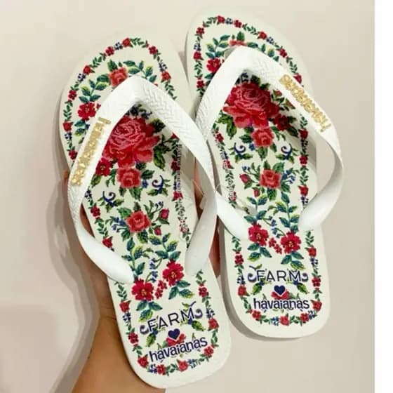 Chinelo Feminino Casual Estampado Confortável Solado Antiderrapante Moda