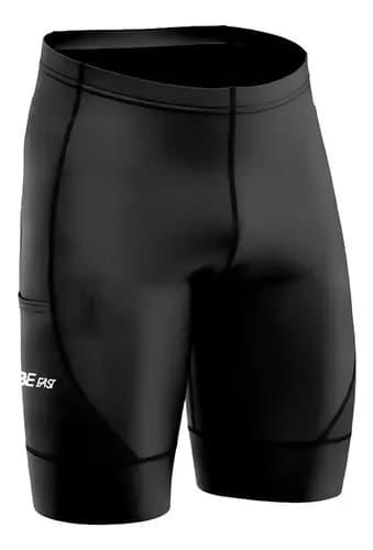 Bermuda Short Ciclismo Masculina Preta com Espuma Befast Confortável Pedalar Ciclista