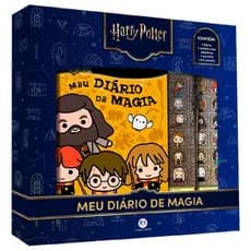 Meu Livro Diário De Magia Harry Potter Com Caneta Varinha