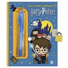 Diário Harry Potter - Meu Livro Diário Mágico Caneta Neon