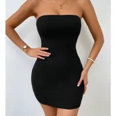 VESTIDO SUPLEX TOMARA QUE CAIA FEMININO MODA GRINGA VERÃO