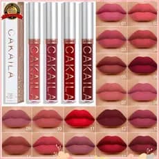 [Atacado] Batom CAKAILA/Brilhante/Lábio À Prova D'água/Fosco/Não Gruda Em 18 Cores
