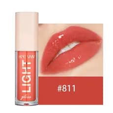 HANDAIYAN Water Clear Mirror Effect Lip Gloss Não Desbota/Hidratante/De Longa Duração/Fosco/Veludo/Pérola