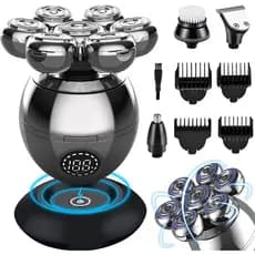 Barbeador Elétrico 7D Base Do Cabeçote De Corte Flutuante Carregamento Da De Barba Homem Portátil À Prova D
