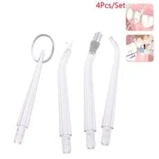4 Pçs/Set Bicos Dentários Bucais Substituíveis Para Irrigador Oral Dental Acessórios De Bico Substituível