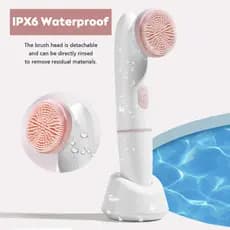 Escova Elétrica De Limpeza Facial 2 Em 1 , Dispositivo Sem Fio , Vibratória Para Profunda Da Pele ,