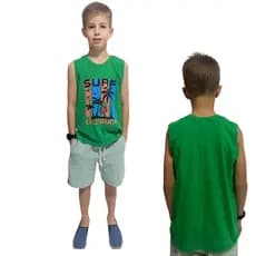 Camiseta Regata Infantil 100% algodão menino juvenil criança do 10 ao 16 anos