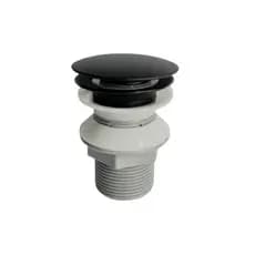 Válvula Click Lopazzi  para Cubas de Banheiro e Lavabos Conexão 7/8'' - ABS com Acabamento Preto Fosco