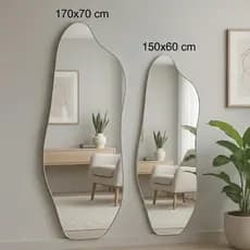 Espelho Lopazzi de Chão Grande 170cm Orgânico Lapidado Decorativo