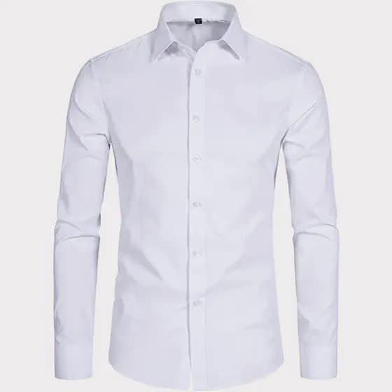 Camisa manga comprida longa social casual masculina elegante