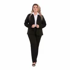 Conjunto blazer e calça social plus size direto do fabricante