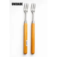 GARFO PARA CHURRASCO CABO DE MADEIRA 30cm unidade